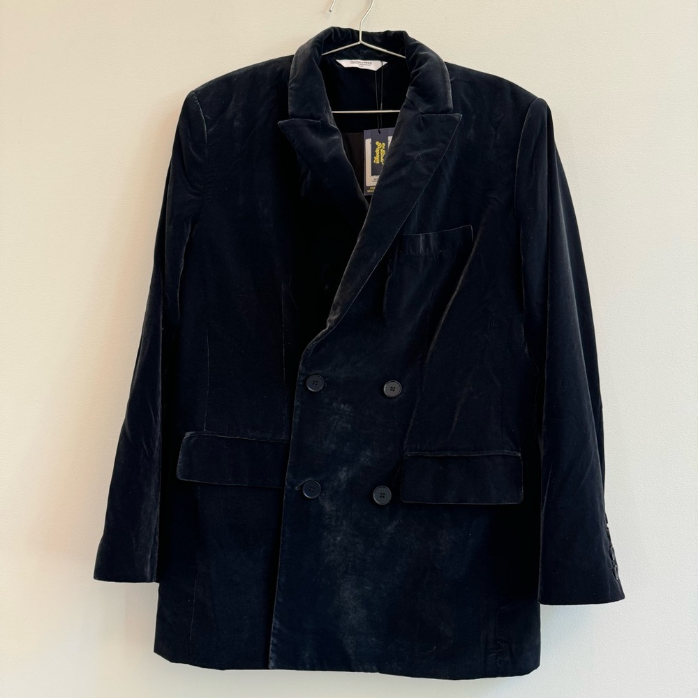 Smash + Tess Black Double-Breasted Jacket